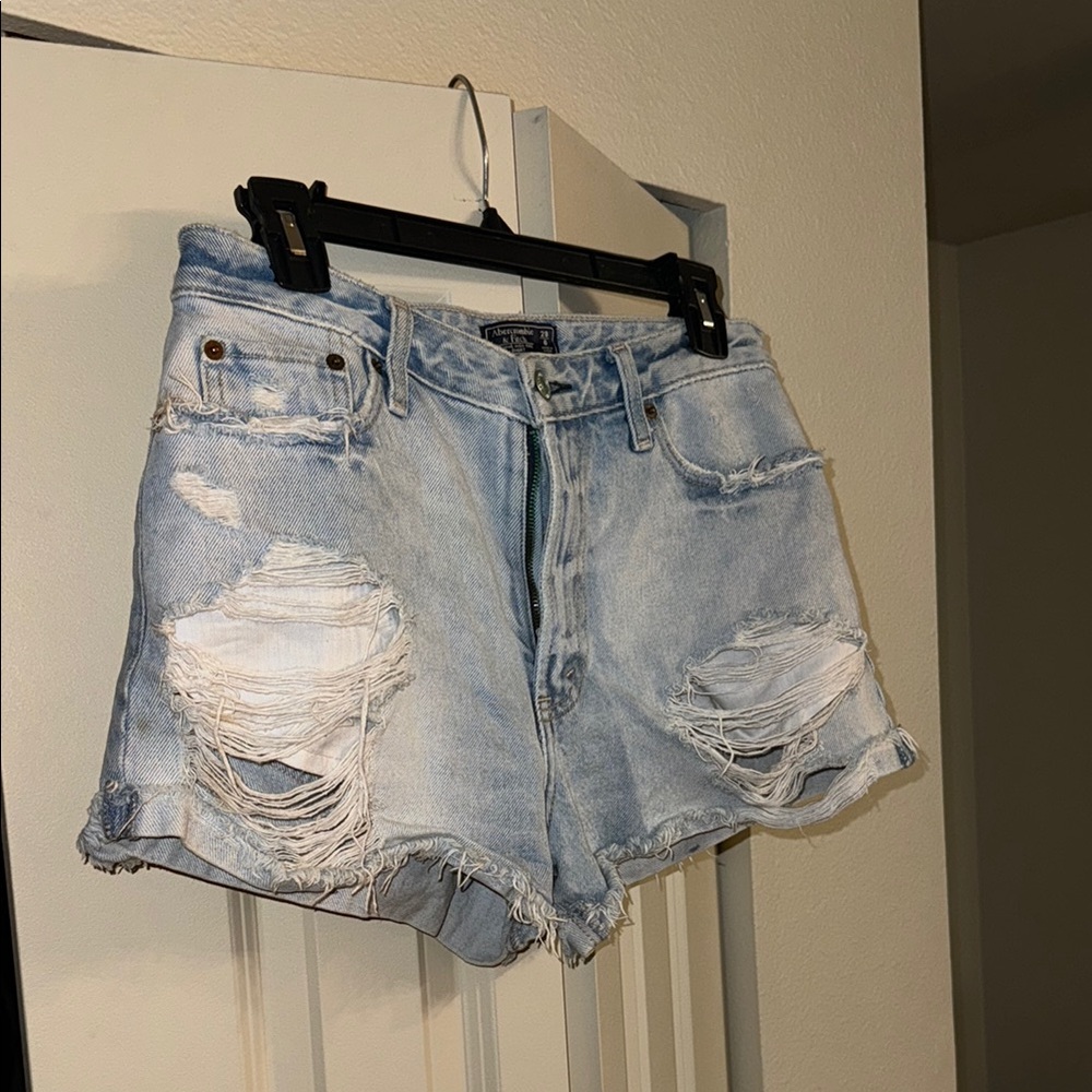 Abercrombie and Fitch Blue Denim Shorts